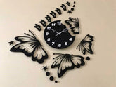 Butterflies with Stars Clock